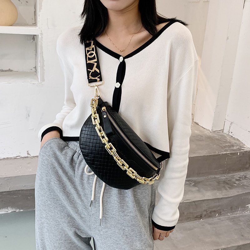 Luxury Bags Cute - Neue Luxus-Ketten-Brusttaschen für Frauen, hochwertige PU-Umhängetasche,