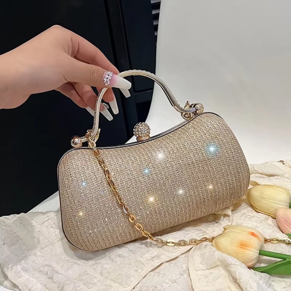 Luxury Bags Old Money - Ketten-Abendtasche Luxuriöse Dinner-Schultertasche für Damen Handtasche
