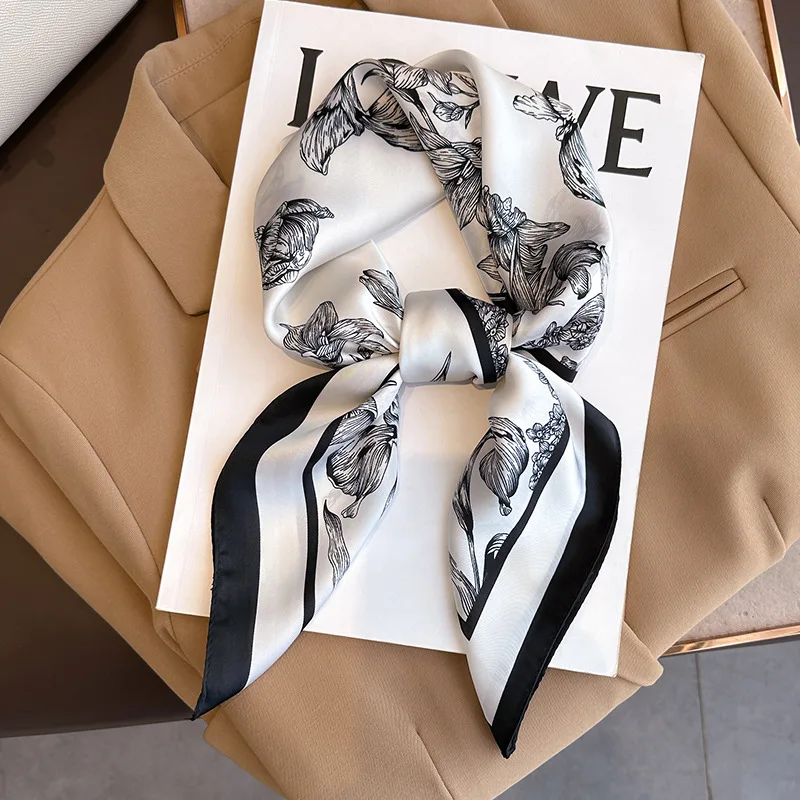 Luxury Bags Duffle - 70*70cm Luxus Blumen druck Seide quadratischen