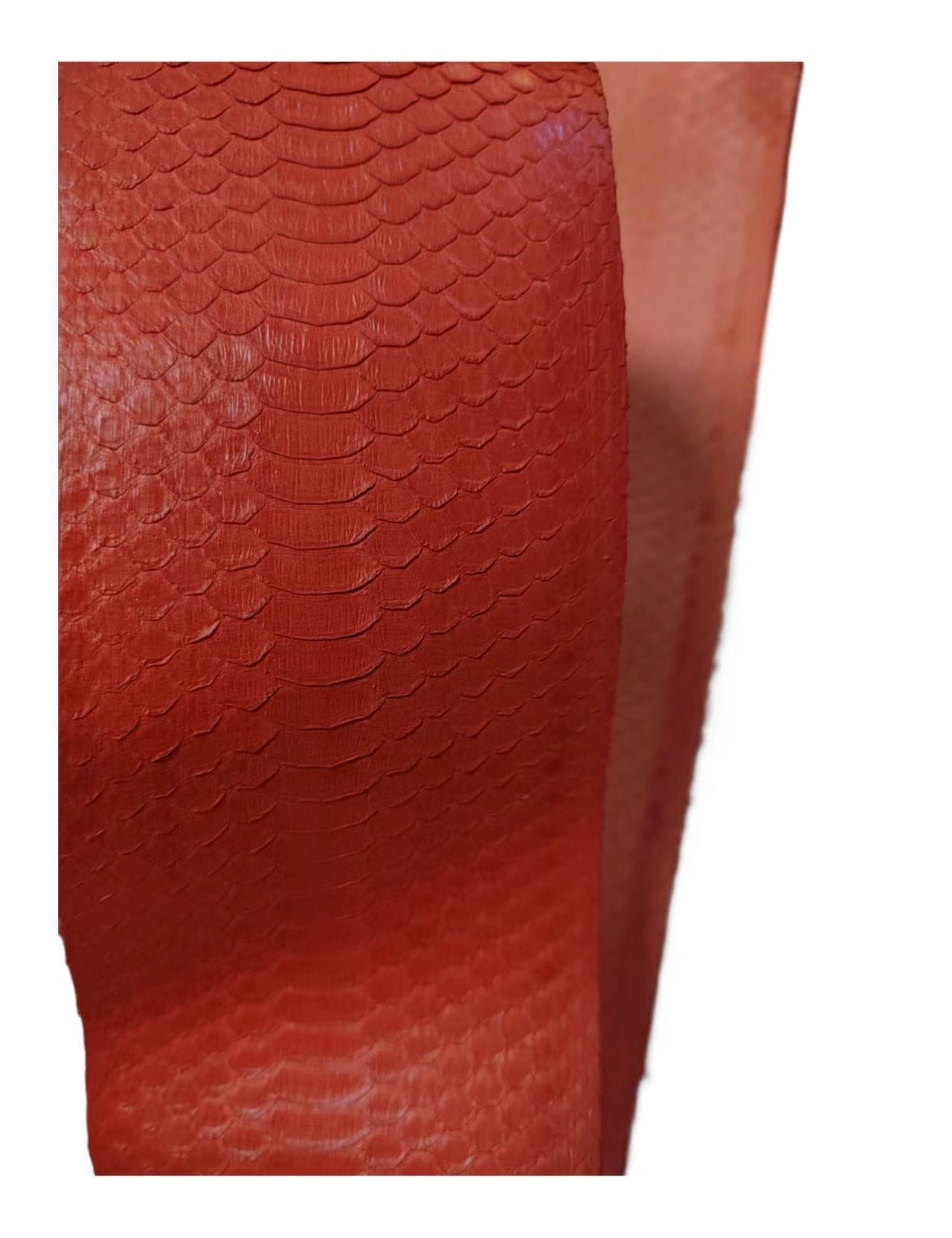 Luxury Bags And Shoes - SP007 Rot gefärbtes echtes Schlangenleder mit