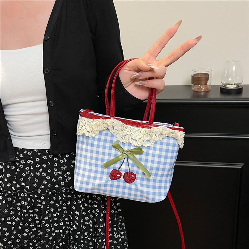 Luxury Bags Cute - Frauen Neue Handtasche Koreanische Karierten Polka